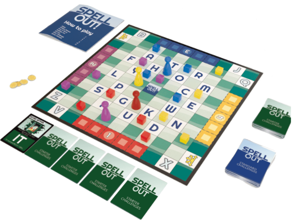 Spell Out game in play
